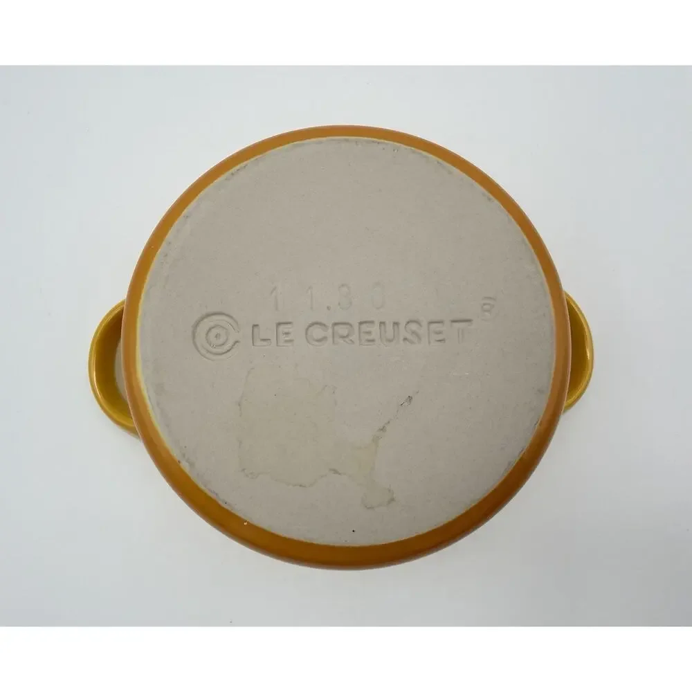 Le Creuset Stoneware Mini Round Cocotte Yellow Ombré 4